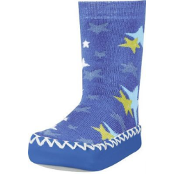 Ponožkové capáčky modré s hvězdami